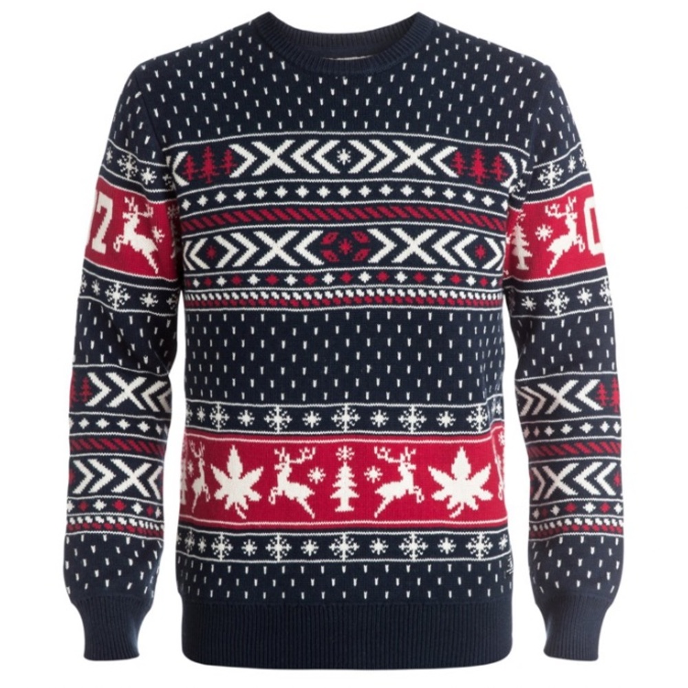 3/$20 Men's Ugly Christmas Sweater DC Blue Red - Picture 1 of 8